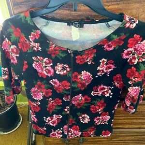 Floral crop top